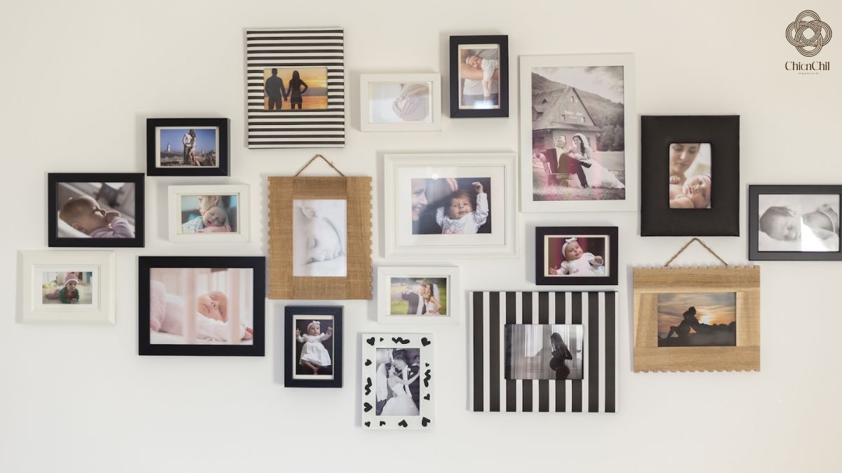 A wall of memories, telling a story through moments that matter most.