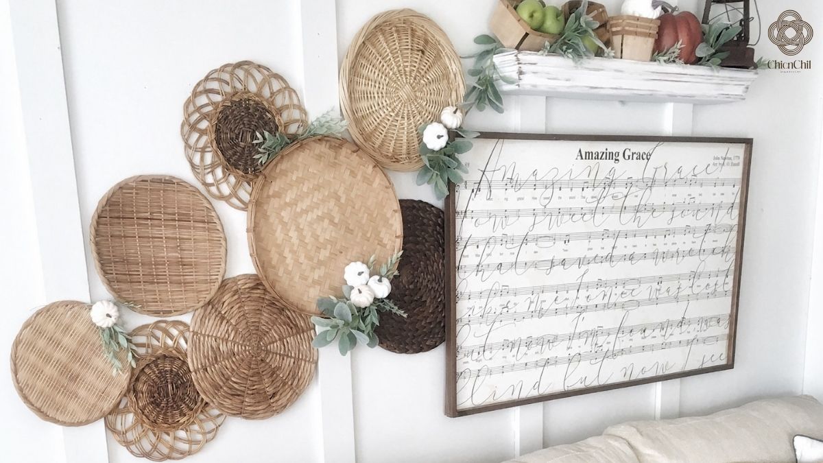 Woven textures bring warmth, balance, and a sense of calm to the space.