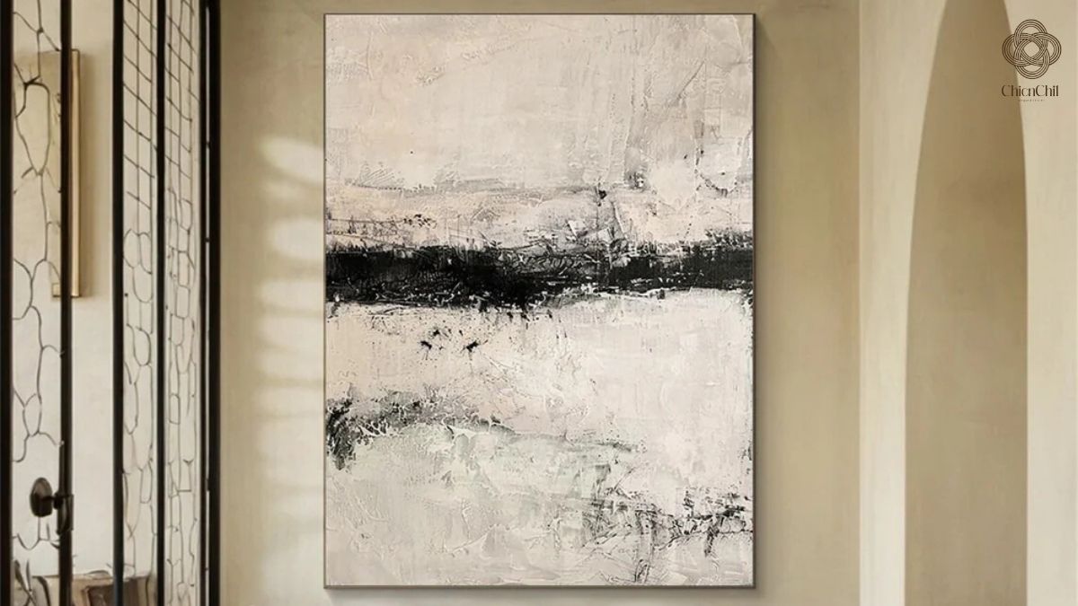 Elevate your modern home with a botanical triptych art set, featuring minimalist floral illustrations in sleek frames